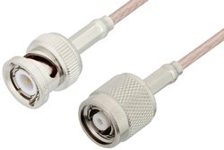 Reverse Polarity TNC Male to BNC Male Cable Using RG316 Coax