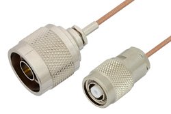 N Male to Reverse Polarity TNC Male Cable Using RG178 Coax