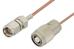 SMA Male to Reverse Polarity TNC Male Cable Using RG178 Coax, RoHS