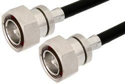 7/16 DIN Male to 7/16 DIN Male Cable 24 Inch Length Using RG8 Coax