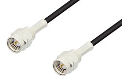 Reverse Thread SMA Male to Reverse Thread SMA Male Cable Using RG174 Coax