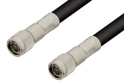 75 Ohm TNC Male to 75 Ohm TNC Male Cable Using 75 Ohm RG216 Coax , LF Solder