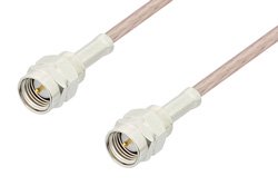 Reverse Thread SMA Male to Reverse Thread SMA Male Cable Using RG316 Coax, RoHS