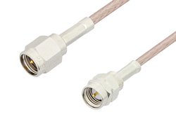 SMA Male to Reverse Thread SMA Male Cable Using RG316 Coax, RoHS