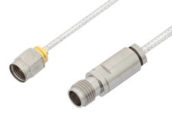 2.4mm Male to 2.4mm Female Cable Using PE-SR405FL Coax