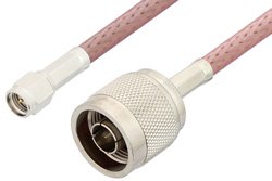 SMA Male to N Male Cable Using RG142 Coax, RoHS