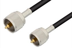 UHF Male to UHF Male Cable 36 Inch Length Using 75 Ohm RG59 Coax, RoHS