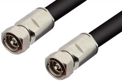7/16 DIN Male to 7/16 DIN Male Cable 48 Inch Length Using RG218 Coax