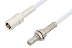 SMB Plug to SMB Jack Bulkhead Cable 60 Inch Length Using RG188 Coax