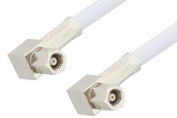 SMC Plug Right Angle to SMC Plug Right Angle Cable 36 Inch Length Using RG188 Coax
