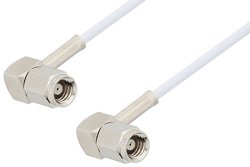 SMC Plug Right Angle to SMC Plug Right Angle Cable 72 Inch Length Using RG196 Coax, RoHS