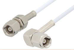 SMC Plug to SMC Plug Right Angle Cable Using RG196 Coax