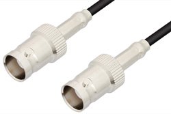 BNC Female to BNC Female Cable 12 Inch Length Using RG174 Coax