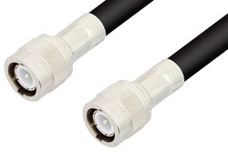 C Male to C Male Cable Using RG214 Coax, RoHS