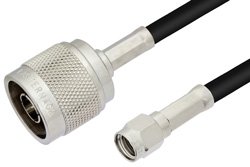 Reverse Polarity SMA Male to N Male Cable Using PE-C195 Coax