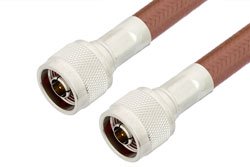 N Male to N Male Cable Using RG393 Coax, RoHS