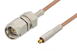 SMA Male to MC-Card Plug Cable 36 Inch Length Using RG178 Coax, RoHS
