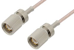 75 Ohm 1.6/5.6 Plug to 75 Ohm 1.6/5.6 Plug Cable 12 Inch Length Using 75 Ohm RG179 Coax
