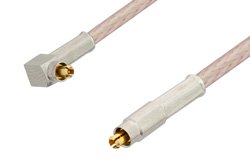 MC-Card Plug to MC-Card Plug Right Angle Cable 48 Inch Length Using RG316 Coax, RoHS