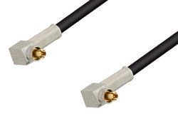 MC-Card Plug Right Angle to MC-Card Plug Right Angle Cable Using RG174 Coax, RoHS