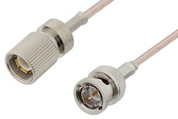 75 Ohm 1.6/5.6 Plug to 75 Ohm BNC Male Cable Using 75 Ohm RG179 Coax