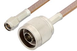 SMA Male to N Male Cable Using RG400 Coax