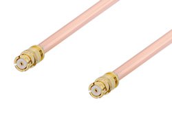 SMP Female to SMP Female Cable Using RG405 Coax