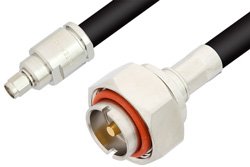 SMA Male to 7/16 DIN Male Cable 72 Inch Length Using RG8 Coax, RoHS