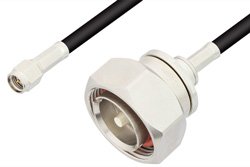 SMA Male to 7/16 DIN Male Cable 72 Inch Length Using RG223 Coax, RoHS