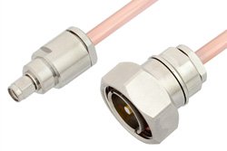 SMA Male to 7/16 DIN Male Cable 36 Inch Length Using RG401 Coax, RoHS