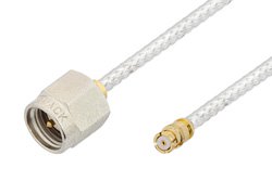 SMA Male to SMP Female Cable 12 Inch Length Using PE-SR405FL Coax