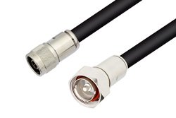N Male to 7/16 DIN Male Cable Using RG217 Coax , LF Solder