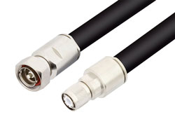 7/16 DIN Male to HN Male Cable Using RG218 Coax in 150CM