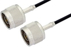 N Male to N Male Cable Using RG174 Coax
