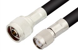 N Male to TNC Male Cable Using RG213 Coax, RoHS
