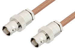 BNC Female to BNC Female Cable Using RG178 Coax, RoHS
