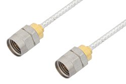 1.85mm Male to 1.85mm Male Cable 18 Inch Length Using PE-SR405FL Coax