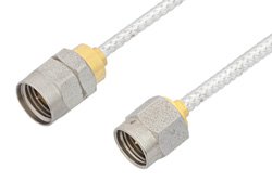 2.92mm Male to 1.85mm Male Cable 12 Inch Length Using PE-SR405FL Coax, LF Solder, RoHS