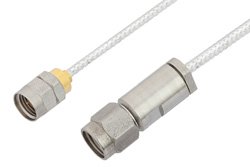 3.5mm Male to 1.85mm Male Cable 12 Inch Length Using PE-SR405FL Coax