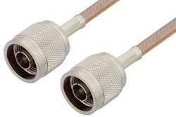 N Male to N Male Cable Using RG400 Coax, RoHS