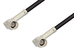 SSMA Male Right Angle to SSMA Male Right Angle Cable 72 Inch Length Using RG174 Coax, RoHS