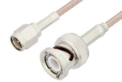SMA Male to BNC Male Cable 36 Inch Length Using RG316 Coax