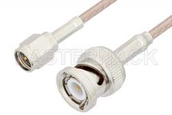 SMA Male to BNC Male Cable 48 Inch Length Using RG316 Coax, RoHS