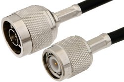 N Male to TNC Male Cable Using RG58 Coax