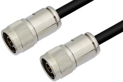 N Male to N Male Cable 12 Inch Length Using PE-C300 Coax