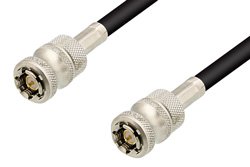 QD SMA Male to QD SMA Male Cable 72 Inch Length Using RG58 Coax