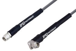 SMA Male to SMA Male Right Angle Test Cable Using PE-P160 Coax, RoHS