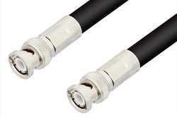 BNC Male to BNC Male Cable Using RG213 Coax, RoHS
