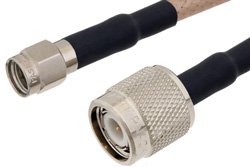 SMA Male to TNC Male Cable Using RG141 Coax