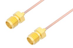 SMA Female to SMA Female Cable Using PE-047SR Coax, RoHS